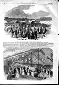 Original Old Antique Print 1853 Bath England Show Pennycomequick Plymouth 19th