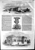 Original Old Antique Print 1853 John'S College Hurstpierpoint School Art T 19th