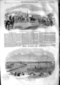 Original Old Antique Print 1853 Lowestoft Regatta Yachts Burmese Envoy Prome