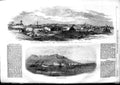 Original Old Antique Print 1853 Bucharest Wallachia Russian Army Kertch Russia