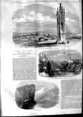 Original Old Antique Print 1853 Spinnerinn Kreuz Vienn Mau Bodenbach Railway