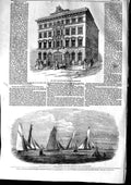 Old Antique Print 1853 Dublin Regatta Yachts Unity Fire Office Birmingham 19th