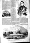 Old Antique Print 1853 Lord Marcus Hill Grammar School Carisbrooke Castle 19th