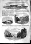 Old Antique Print 1853 View Belgrade Danube Fort Elizabeth Servia Sulina 19th