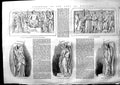 Old Antique Print 1853 Sculpture Tomb Napoleon Colossal Figure Bas Relief 19th
