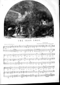 Old Antique Print 1853 Sheet Music Iron Ship Song Charles Mackay Bishop 19th