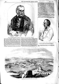 Original Old Antique Print 1853 Lieutenant Charles Napier Amoy Signal Victorian