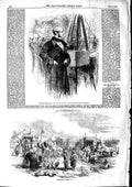 Original Old Antique Print 1853 Viscount Palmerston Melbourne Camp Besika Bay