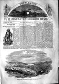 Old Antique Print 1853 Egyptian Camp Unkiar Skelessi Turkish Ships Anchor 19th