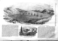 Old Antique Print 1853 Turkish Ships Bosphorus Castle Constantinople War 19th