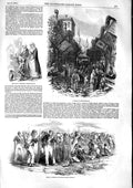Original Old Antique Print 1853 Street Constantinople Redifs Turkish Siers 19th