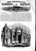 Original Old Antique Print 1853 Gateway Sultan Palace Dolmabaghdsche Bosphorus