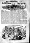 Old Antique Print 1853 Scene Riot Wigan Royal Hotel Street Scene England 19th