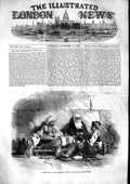 Original Old Antique Print 1853 Turkish Scribe Writing Men Constantinople 19th
