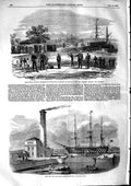 Old Antique Print 1853 Pump-House Keyham Steam-Yard Kyook Phyoo Arracan 19th