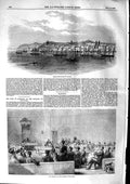 Old Antique Print 1853 Russian Gun Boat Galatz Assembly Boyards Wallachia 19th