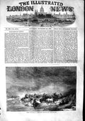 Original Old Antique Print 1853 Crimea Wild Horses Winter Storm Black Se 19th