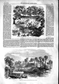 Original Old Antique Print 1853 Storming Capture Meeah Toon Donabew Rangoon War