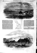 Old Antique Print 1853 Danube Giurgeyo Rustchuk Black Sea Lighthouse Boat 19th