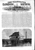 Original Old Antique Print 1853 Military Post River Danube War Siers Victorian