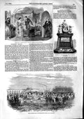 Old Antique Print 1853 Haymarket Theatre Draining-Match Burtonwood Thomas 19th