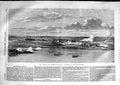 Original Old Antique Print 1853 Scene Battle Oltenitza War Ships River Danube