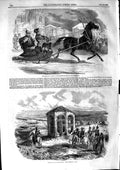 Old Antique Print 1853 Emperor Russia Droshky Petersburg Post Kalougerini 19th