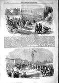 Old Antique Print 1853 Cossacks Don Constantinople War General Baraguay 19th