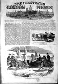 Old Antique Print 1854 Royal Children'S Sledge Queen Horses Snow Winter 19th