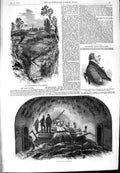 Original Old Antique Print 1854 Sir Robert Harry Inglis Fleet Sewer Hampstead