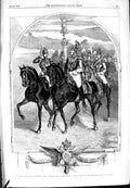 Old Antique Print 1854 Emperor Nicholas Grand Duke Alexander Petersburg 19th