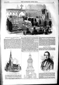 Old Antique Print 1854 Church Andrew Islington Visconti Kilndown Dublin 19th