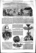 Old Antique Print 1854 Floods Doncaster Dom Pedro King Portugal Balloon 19th
