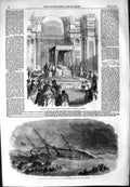 Old Antique Print 1854 Ship Wreck Olinda Skerries Body Baby Spain Madrid 19th