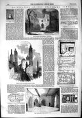 Original Old Antique Print 1854 Beauchamp Tower Prison-Room Alligators Lions