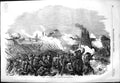 Original Old Antique Print 1854 Battle Citate War Siers Weapons 19th