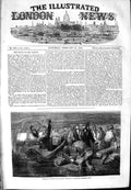 Original Old Antique Print 1854 Fitting Steam Frigate Ship Euryalus Chatham War