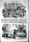 Old Antique Print 1854 Opera Comique Paris Campaign Ovens French Troops 19th