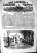 Original Old Antique Print 1854 Interview British Visitors Omer Pacha Schumla
