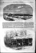 Old Antique Print 1854 Stag Hunting Gerard'S Cross Deer Paddock Durdans 19th
