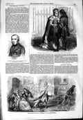 Original Old Antique Print 1854 Samuel Laing Princess Theatre Haymarket Fashion