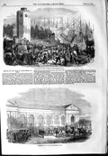Original Old Antique Print 1854 Exportation Corn Seville Duke Saxe-Coburg Paris