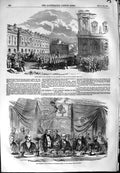 Old Antique Print 1854 Banquet Charles Napier Reform Club Paris Garrison 19th