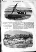 Original Old Antique Print 1854 Victory Anchor Southsea Ship Medusa Irrawaddy