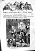 Original Old Antique Print 1854 Sancho Panza Wife Family Home John Gilbert 19th