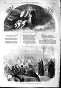 Original Old Antique Print 1854 War Russia Lord Chancellor Queen House Lords