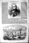 Original Old Antique Print 1854 Earl Elgin Kincardine Canada Siers Alexandria