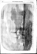 Old Antique Print 1854 Baltic Fleet War Ships Anchor Great Belt Brierly 19th