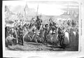 Original Old Antique Print 1854 Kara Fatima Hanoun Kurd Cavalcade Constan 19th