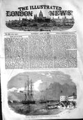 Original Old Antique Print 1854 Argus Ship Russian Boat Portsmouth Harbour War